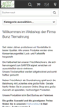 Mobile Screenshot of bunz-tiernahrung.de
